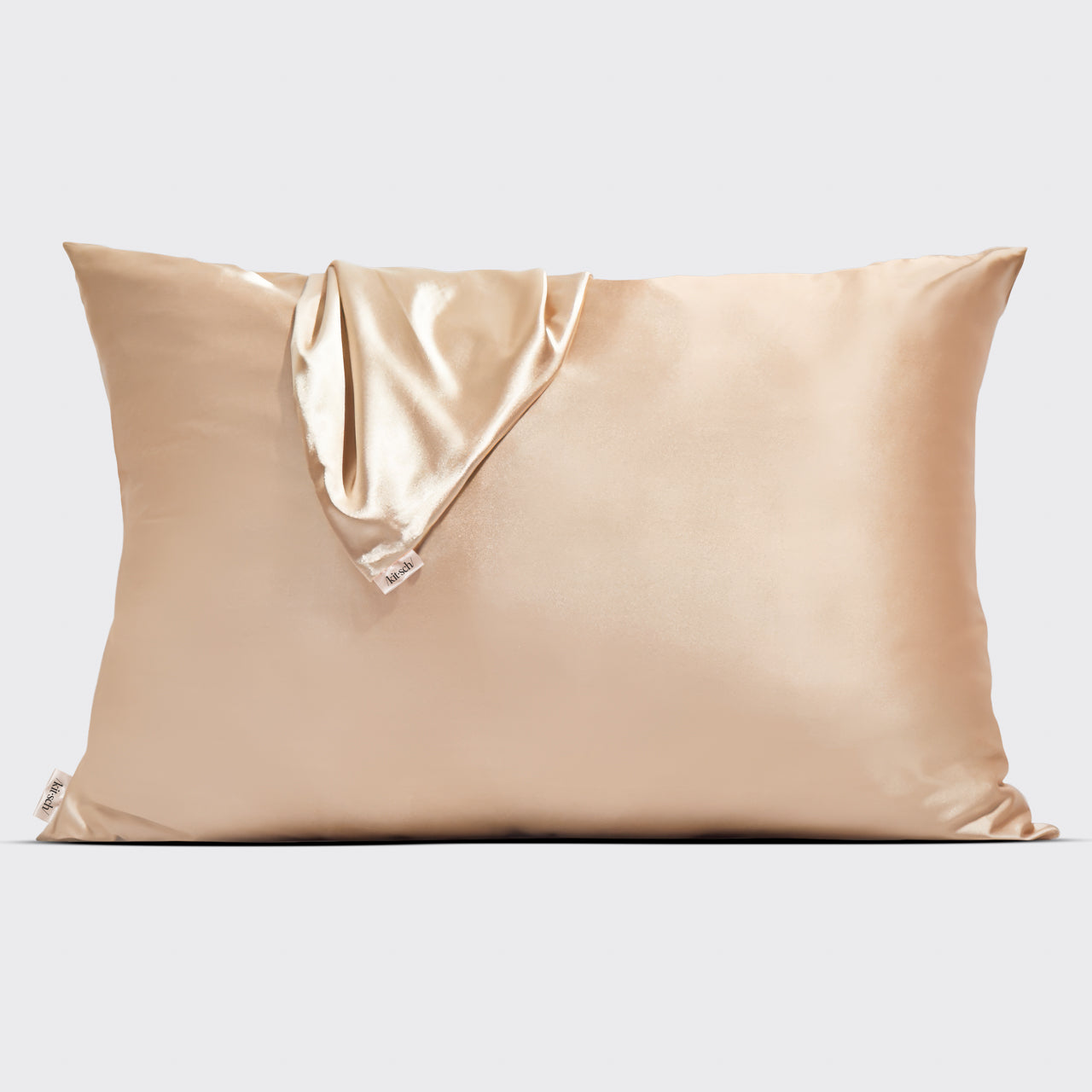 KITSCH Champagne Standard Satin Pillowcase — packaging