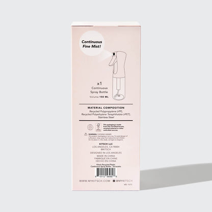 Terracotta Continuous Spray shown filled with water or leave-in product