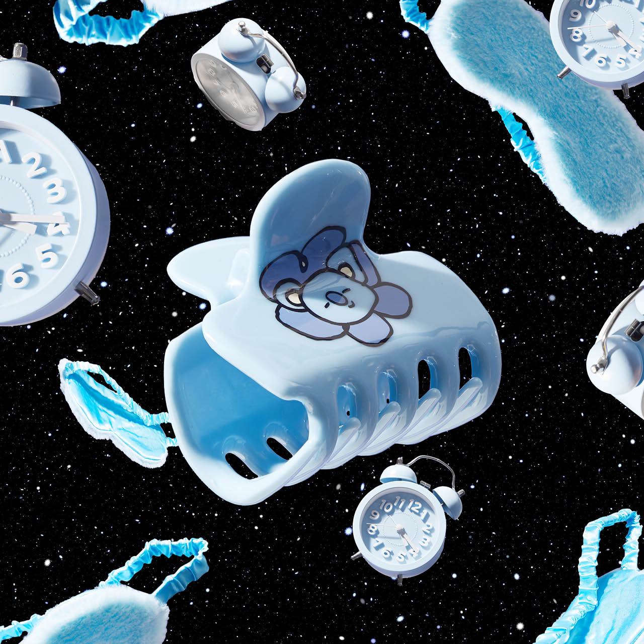 Kitsch x BT21 KOYA Cloud Claw Clip - on-model lifestyle