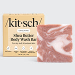 KITSCH Shea Butter Exfoliating Body Wash — hero product shot on white background